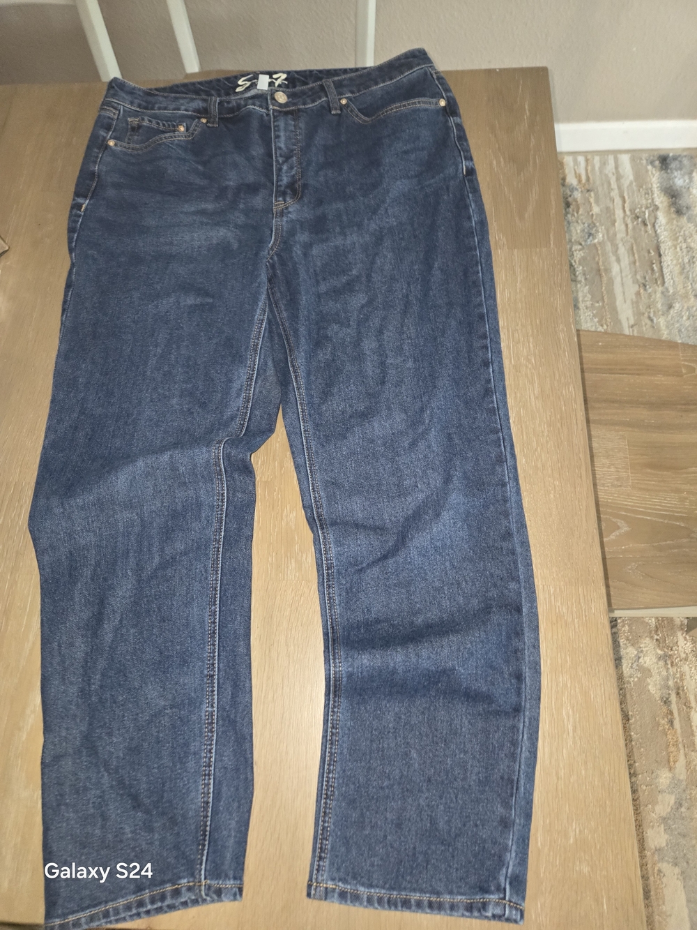 Seven7 Slim Straight Jean Women's Denim Jeans Waist 14